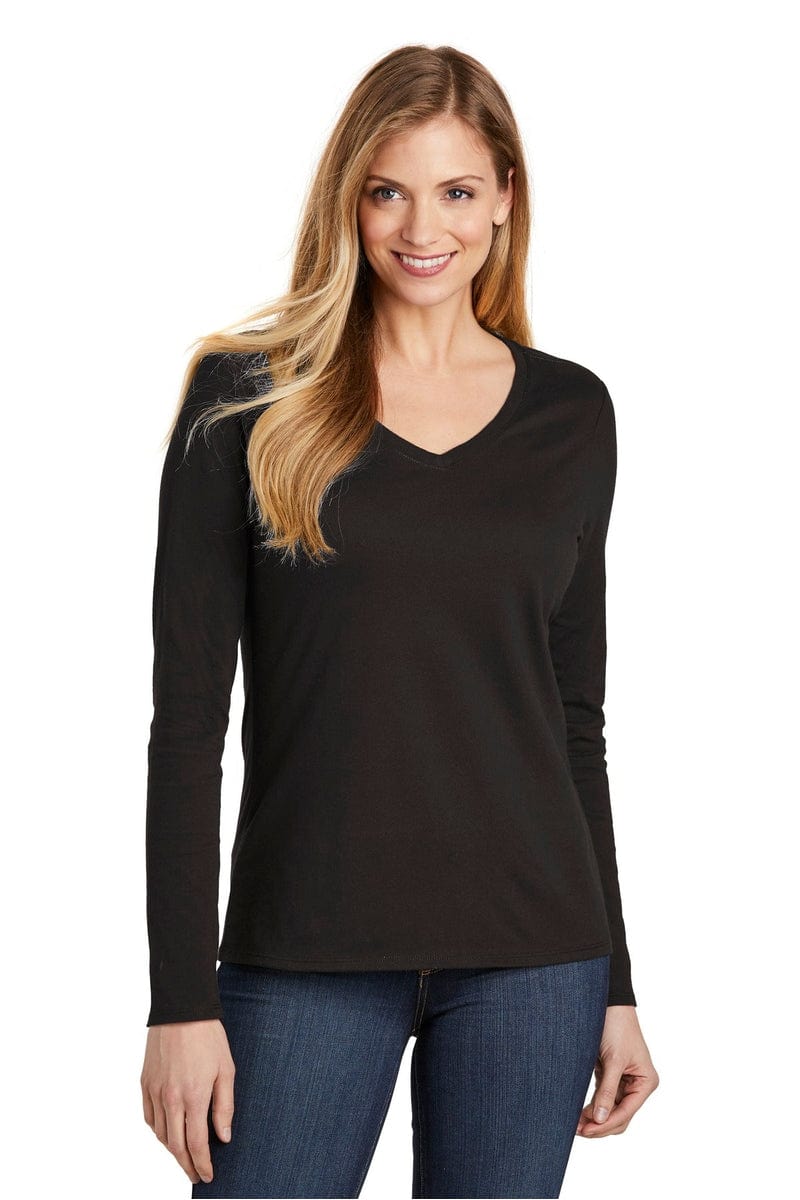 District T-Shirts District DT6201: Women's Very Important Tee, Long Sleeve V-Neck.