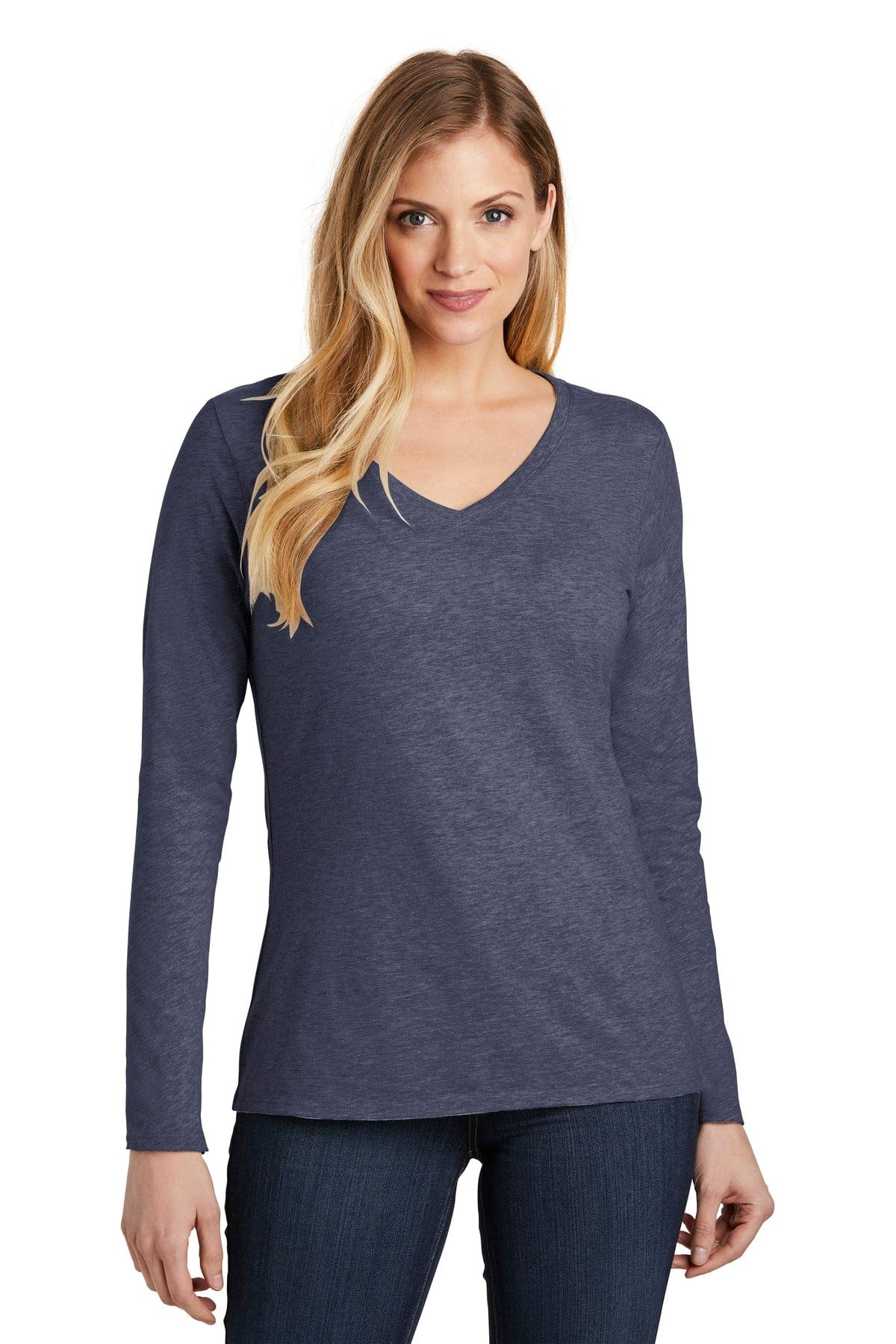 District T-Shirts District DT6201: Women's Very Important Tee, Long Sleeve V-Neck.
