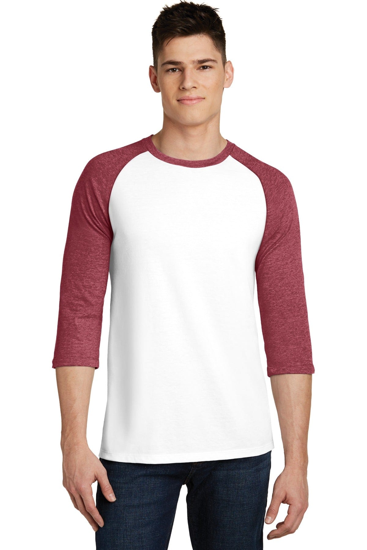 District T-Shirts District DT6210: Very Important Tee, 3/4-Sleeve Raglan.