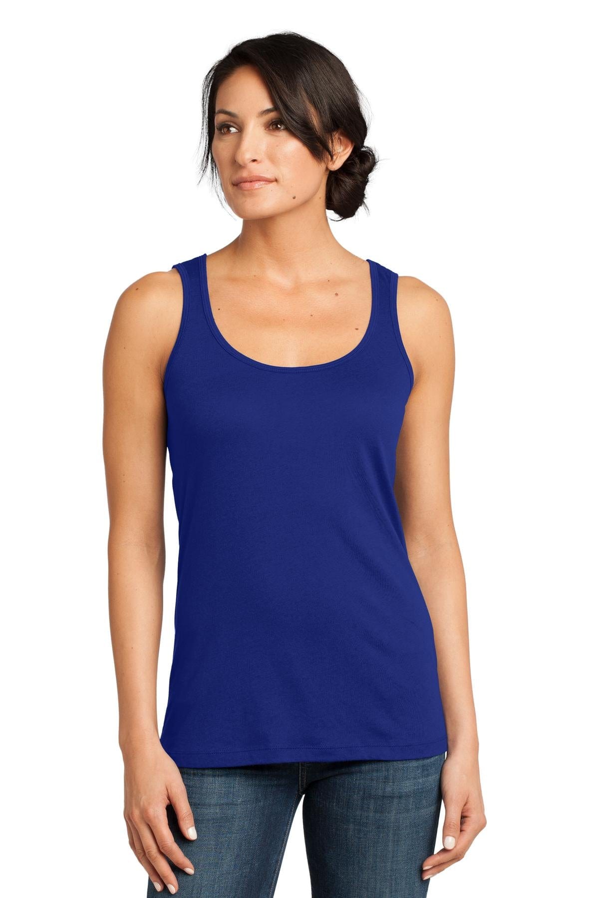 District T-Shirts S / Lapis Blue DISCONTINUED  District Made ®  - Ladies Modal Blend Tank DM481