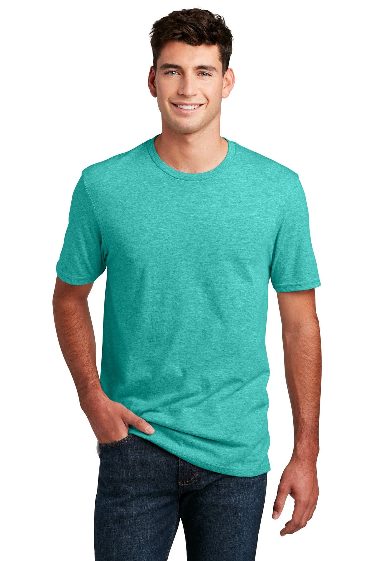 District T-Shirts XS / Aqua Heather District DM108: Perfect Blend CVC Tee