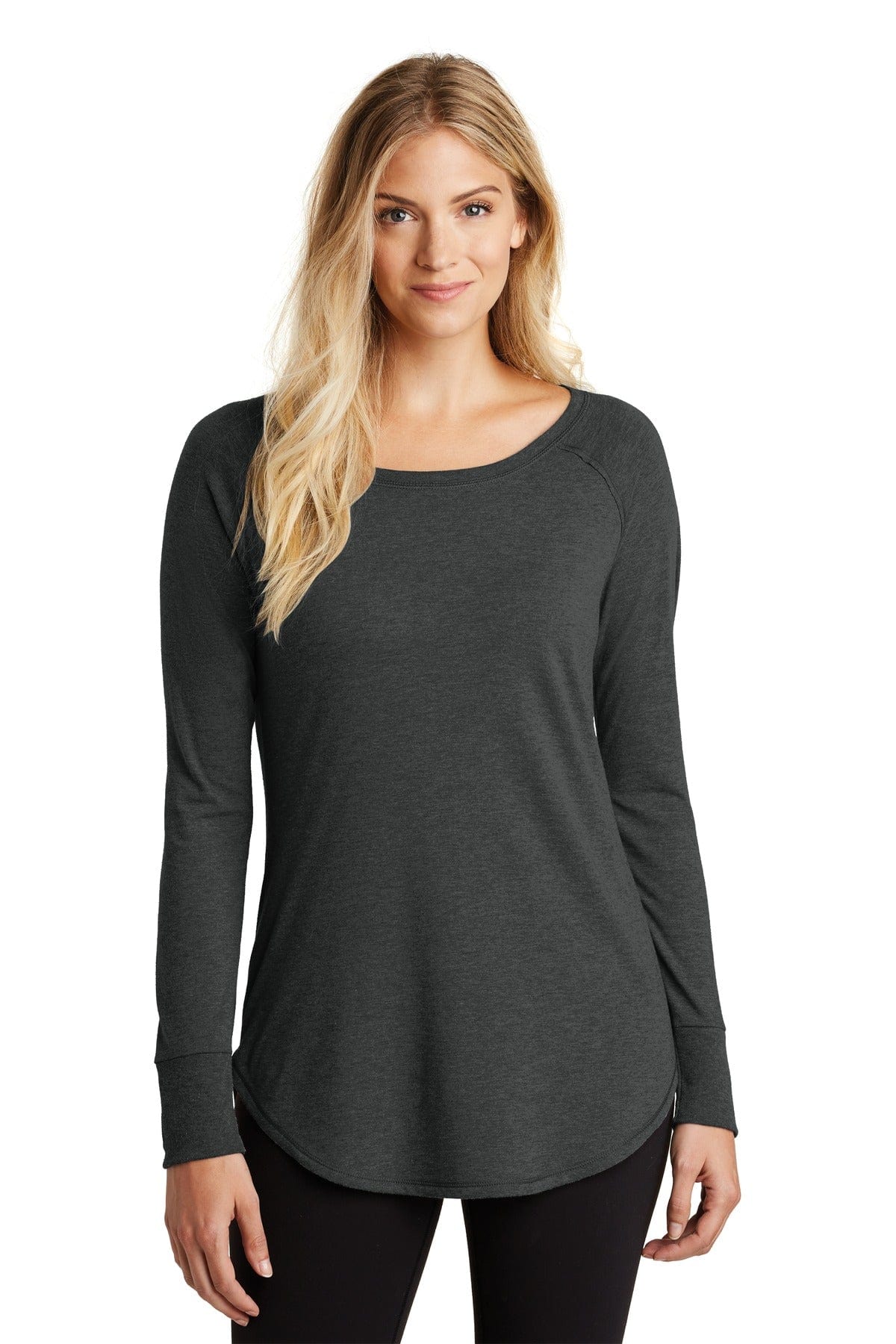 District T-Shirts XS / Black Frost District DT132L: Women's Perfect Tri Long Sleeve Tunic Tee