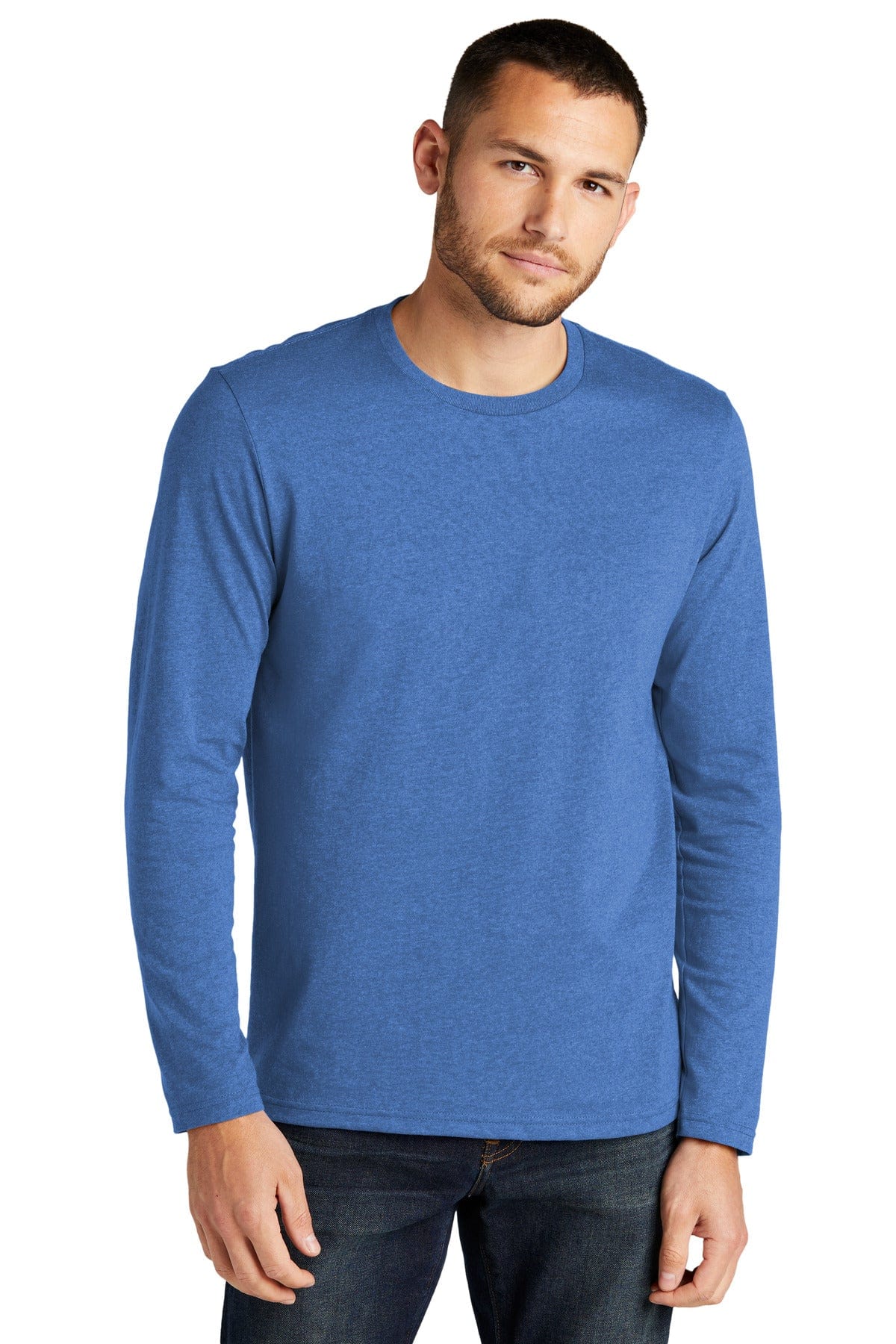 District T-Shirts 4XL / Blue Heather District DT8003: Re-Tee Long Sleeve