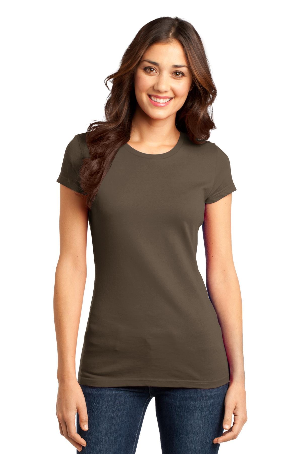 District T-Shirts XS / Brown District ®  Women's Fitted Very Important Tee ® . DT6001, Traditional Colors
