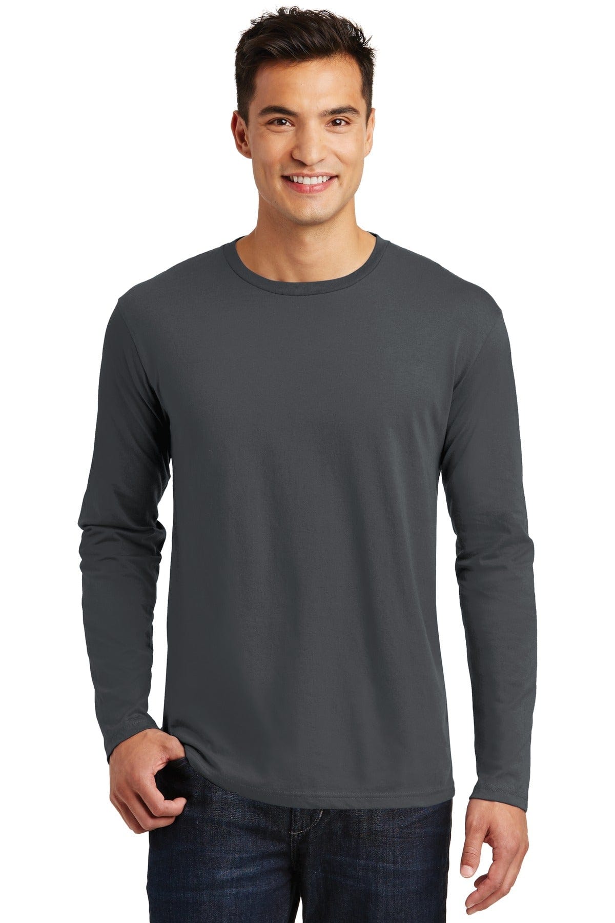 District T-Shirts XS / Charcoal District DT105: Perfect Weight Long Sleeve Tee