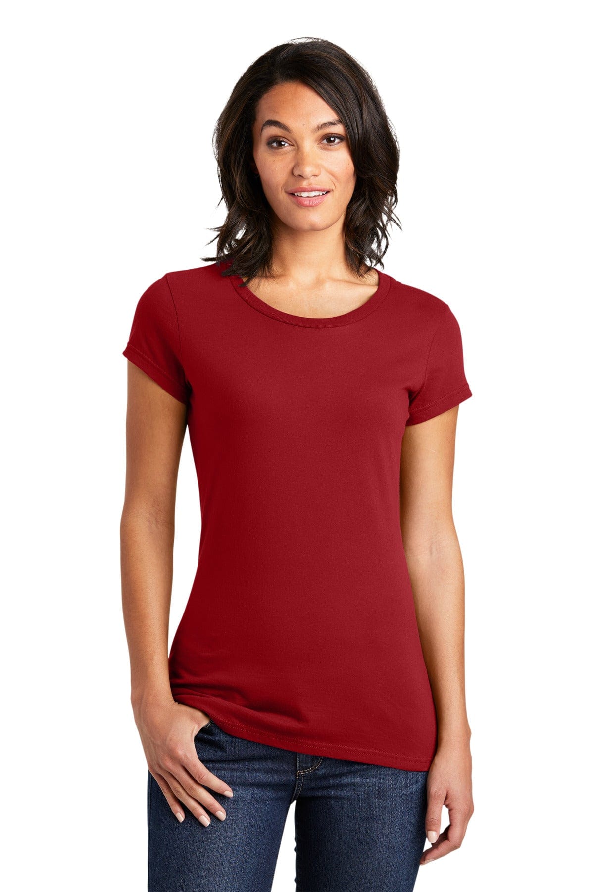 District T-Shirts XS / Classic Red District DT6001: Women's Fitted Very Important Tee