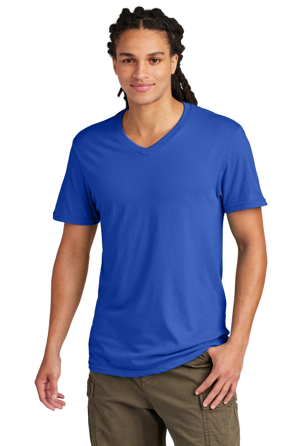 District T-Shirts XS / Deep Royal District DT6500: Very Important Tee V-Neck