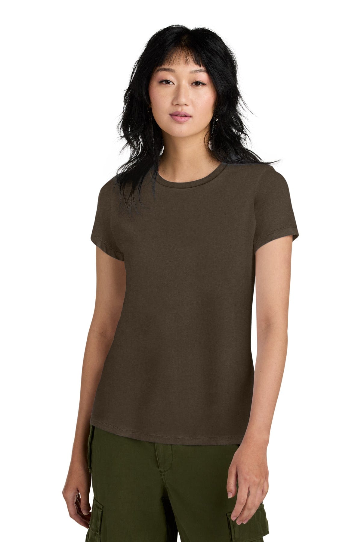 District T-Shirts XS / Espresso District DM104L: Women's Perfect Weight Tee