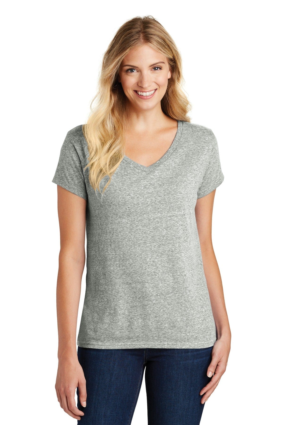 District T-Shirts XS / Grey Astro DISCONTINUED  District  ®  Women's Astro V-Neck Tee. DM465A