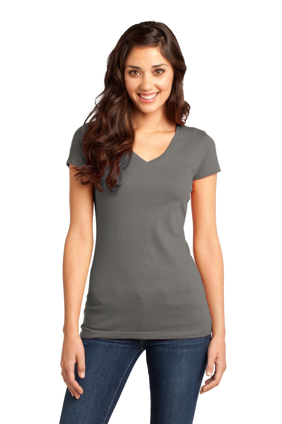 District T-Shirts XS / Grey DISCONTINUED  District ®  - Juniors Very Important Tee ®  V-Neck. DT6501