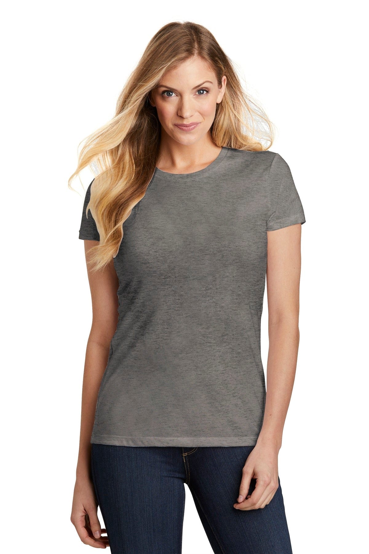 District T-Shirts XS / Grey Frost District DT155: Women's Fitted Perfect Tri Tee