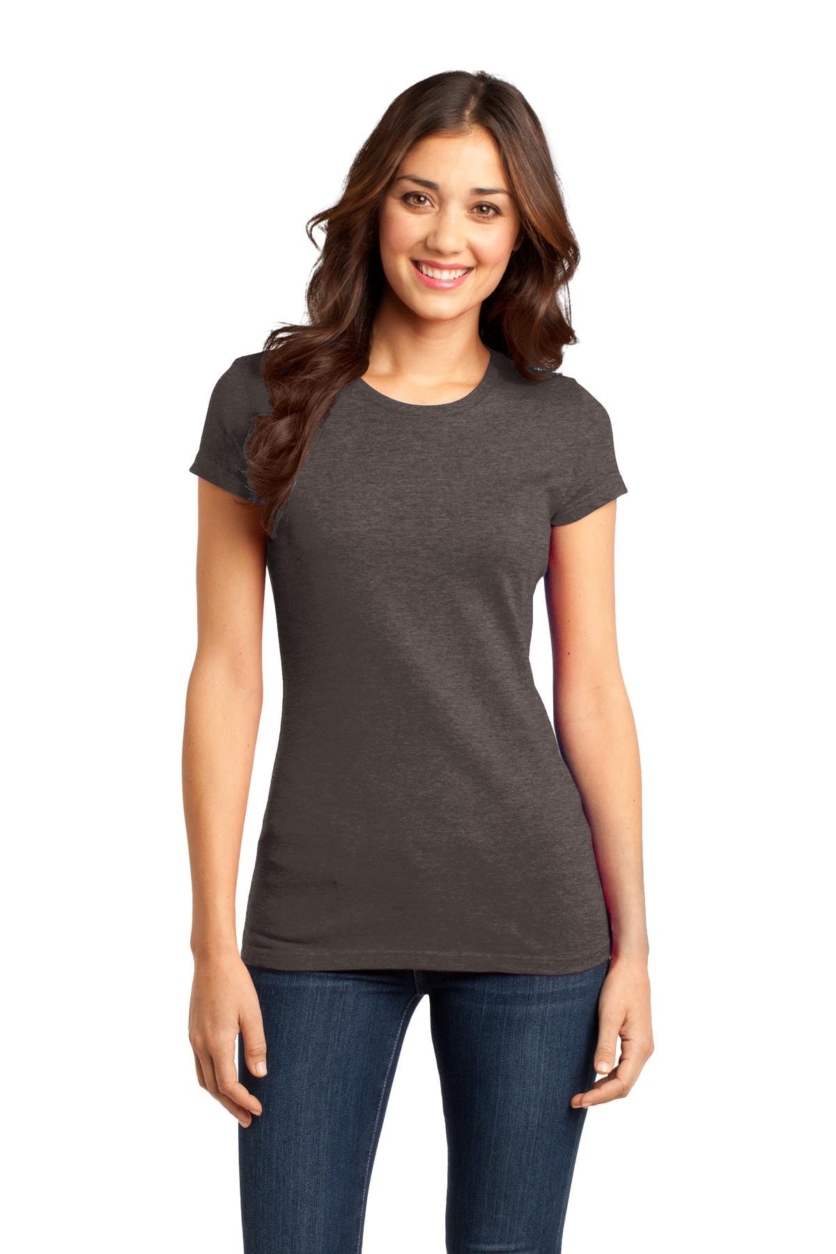 District T-Shirts XS / Heathered Brown District Women's Fitted Very Important Tee DT6001, Extended Colors 2