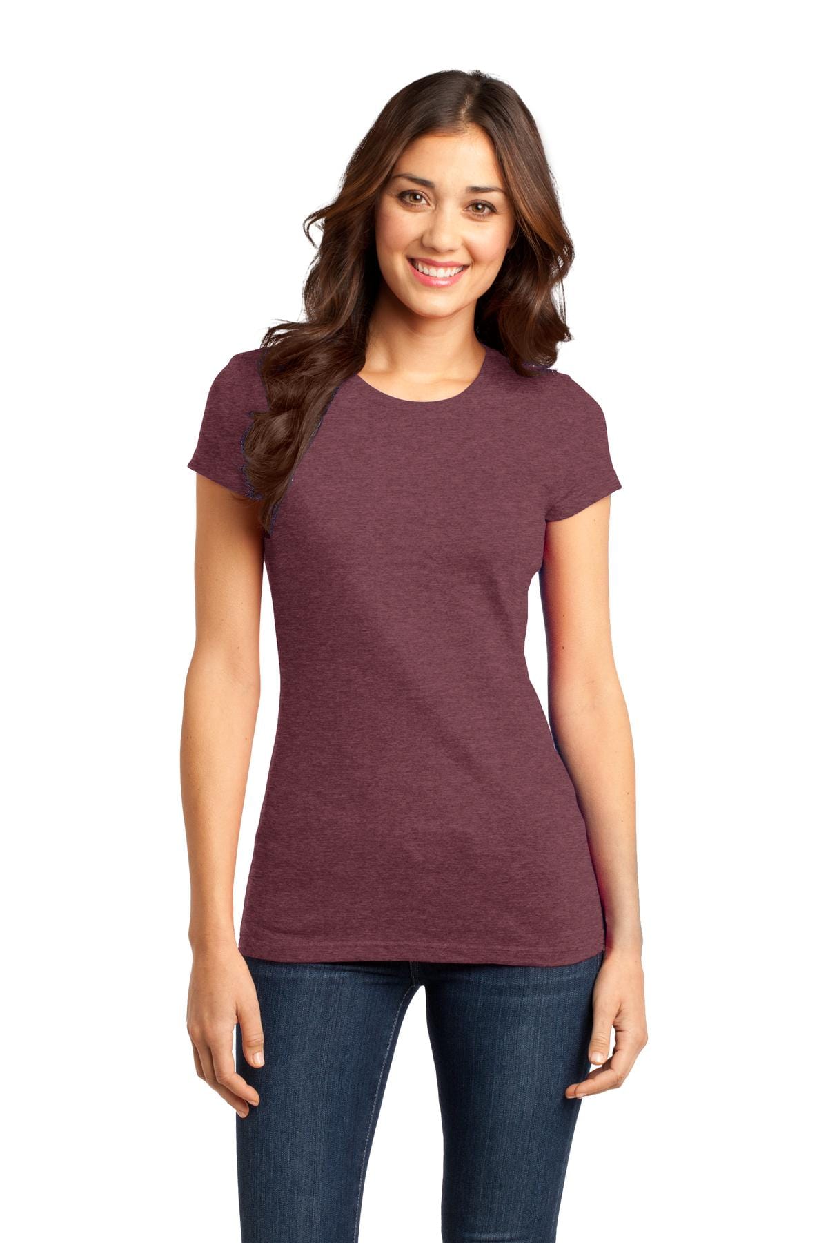 District T-Shirts XS / Heathered Cardinal District Women's Fitted Very Important Tee DT6001, Extended Colors 2