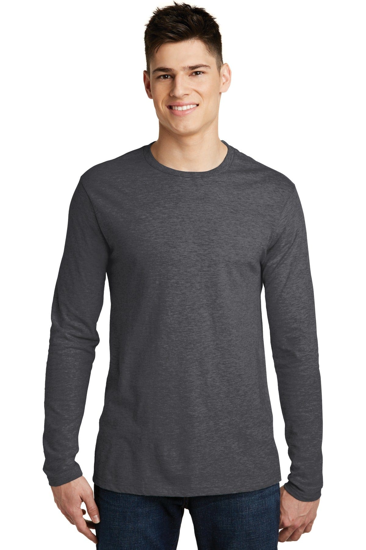 District T-Shirts XS / Heathered Charcoal District DT6200: Very Important Tee, Long Sleeve