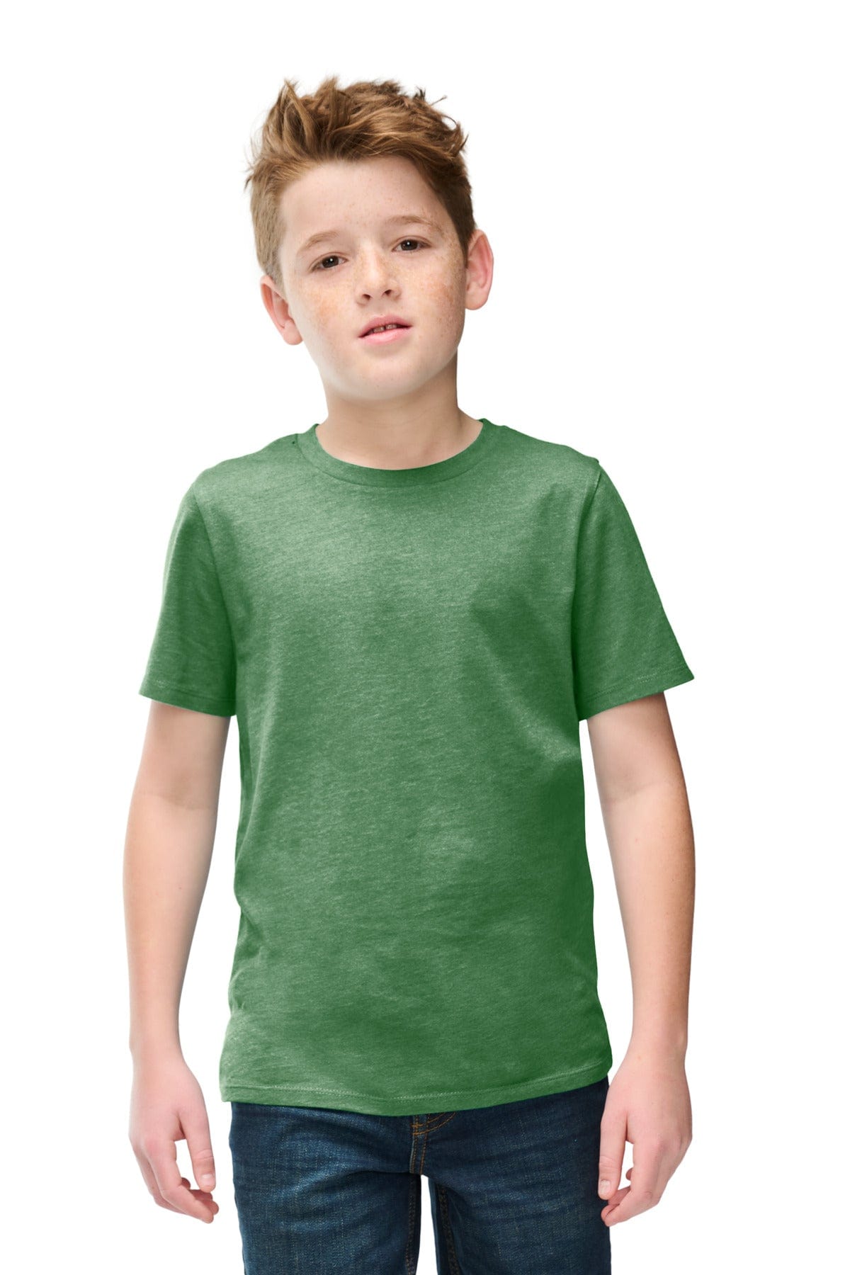 District T-Shirts XS / Heathered Kelly Green District DT108Y: Youth Perfect Blend CVC Tee