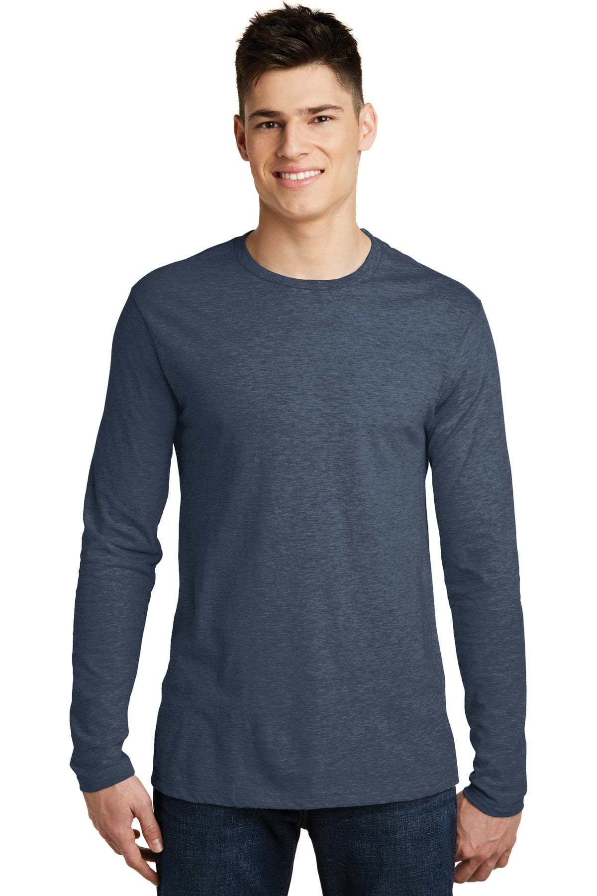 District T-Shirts XS / Heathered Navy District DT6200: Very Important Tee, Long Sleeve