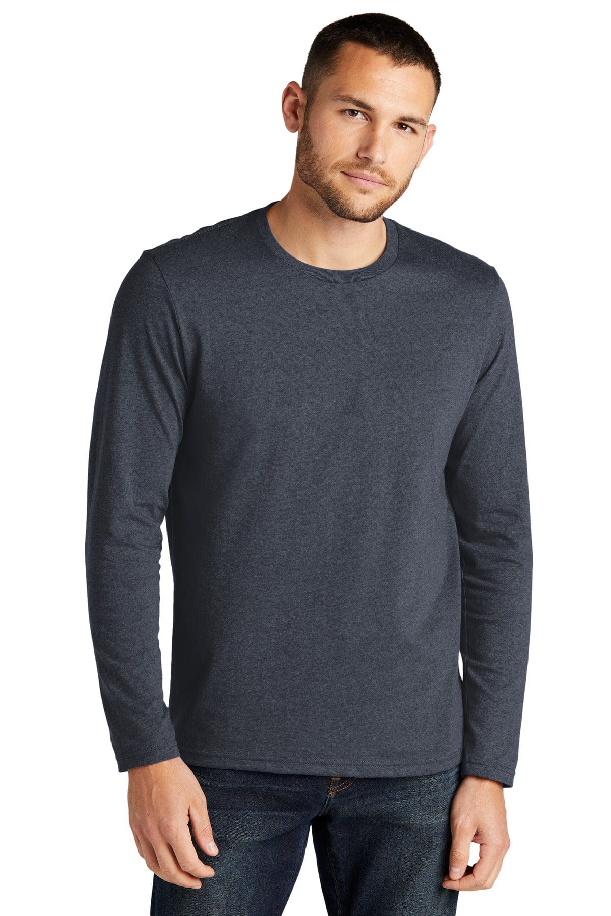 District T-Shirts XS / Heathered Navy District DT8003: Re-Tee Long Sleeve