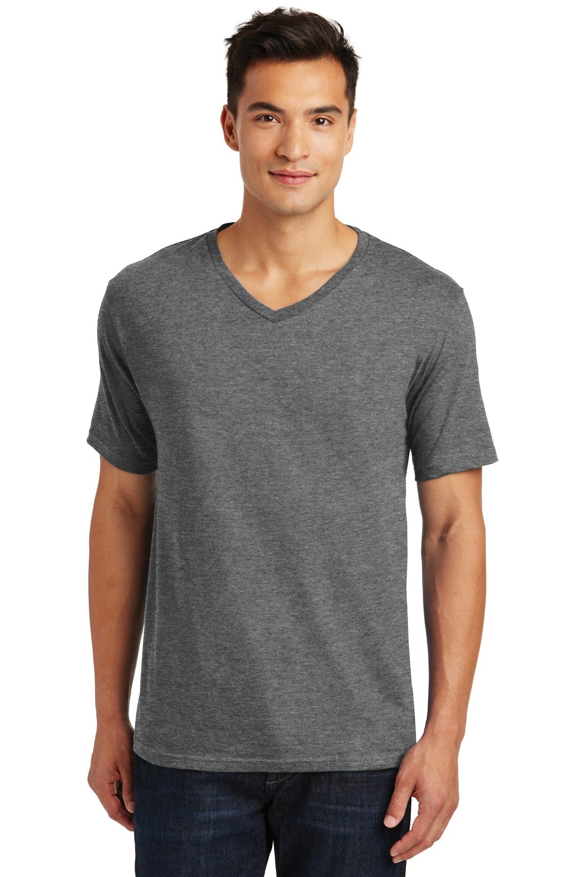 District T-Shirts XS / Heathered Nickel DISCONTINUED  District Made ®  Mens Perfect Weight ®  V-Neck Tee. DT1170