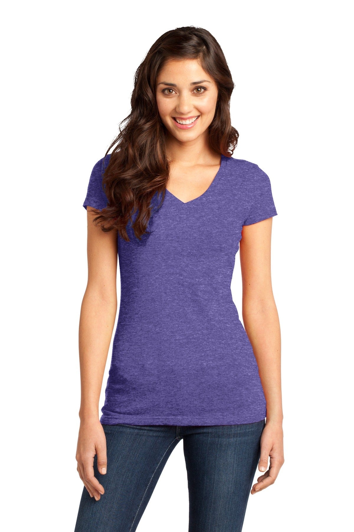 District T-Shirts XS / Heathered Purple DISCONTINUED  District ®  - Juniors Very Important Tee ®  V-Neck. DT6501