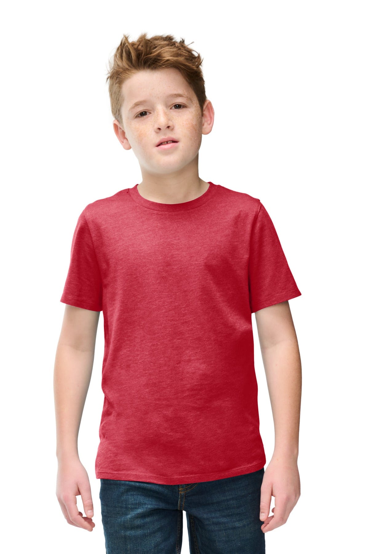District T-Shirts L / Heathered Red District DT108Y: Youth Perfect Blend CVC Tee