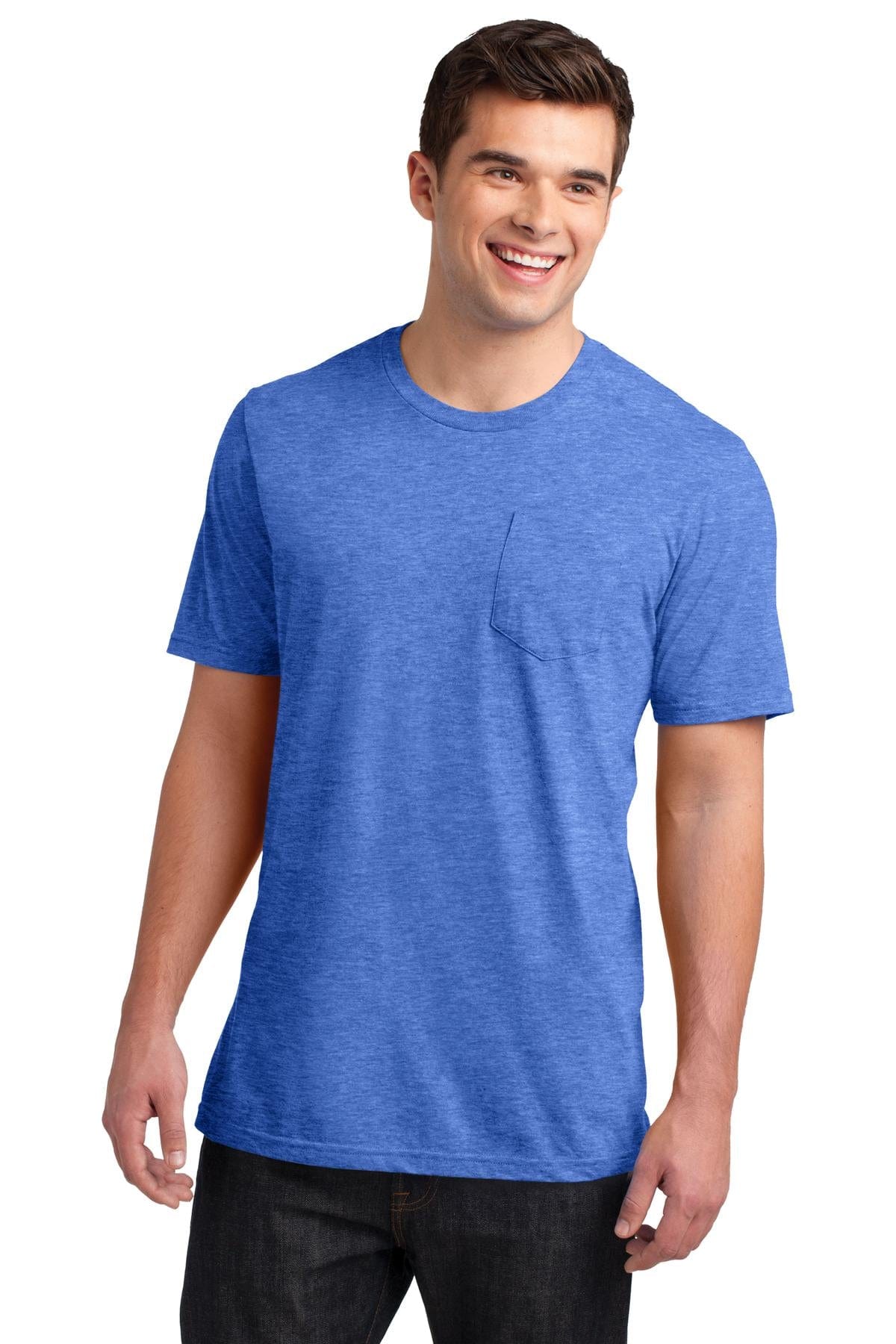 District T-Shirts XS / Heathered Royal District DT6000P: Very Important Tee with Pocket