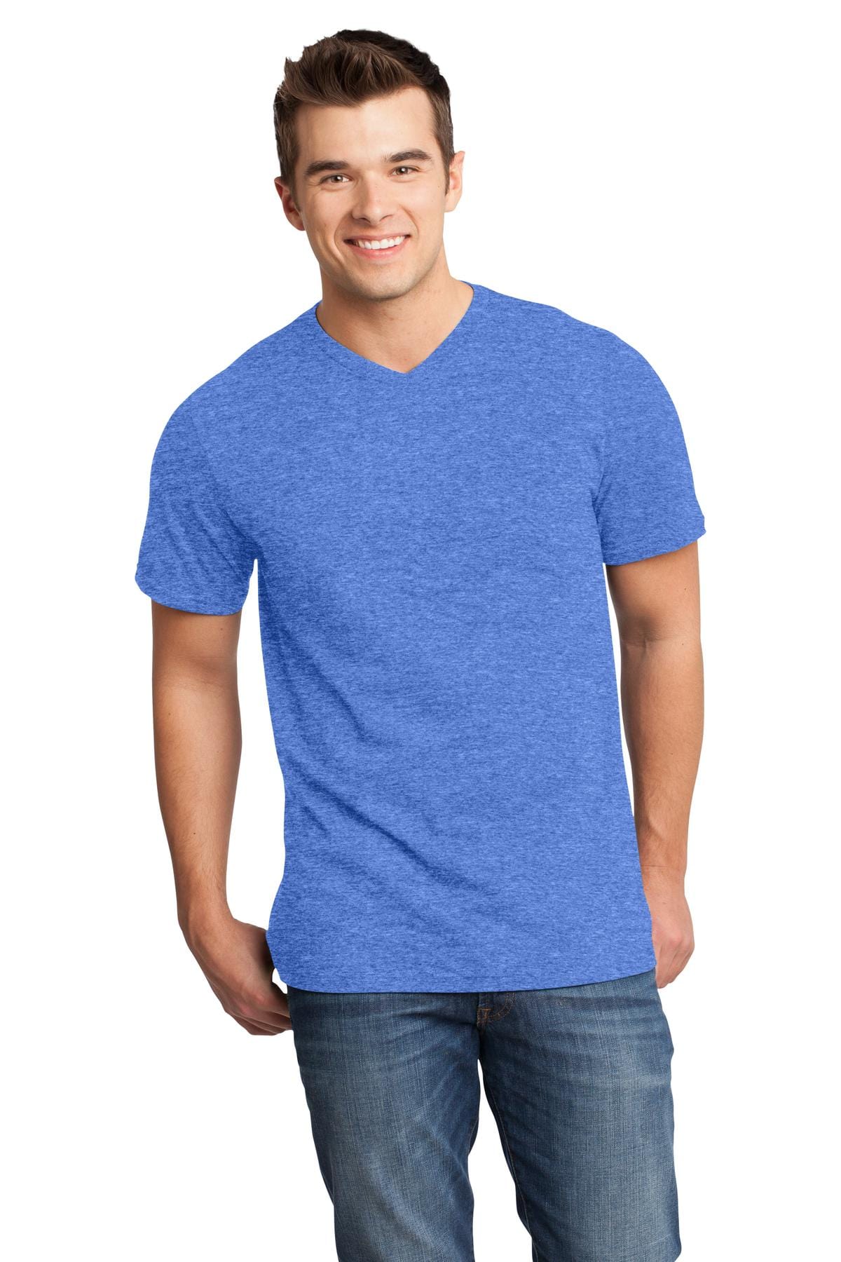 District T-Shirts XS / Heathered Royal District DT6500: Very Important Tee, V-Neck