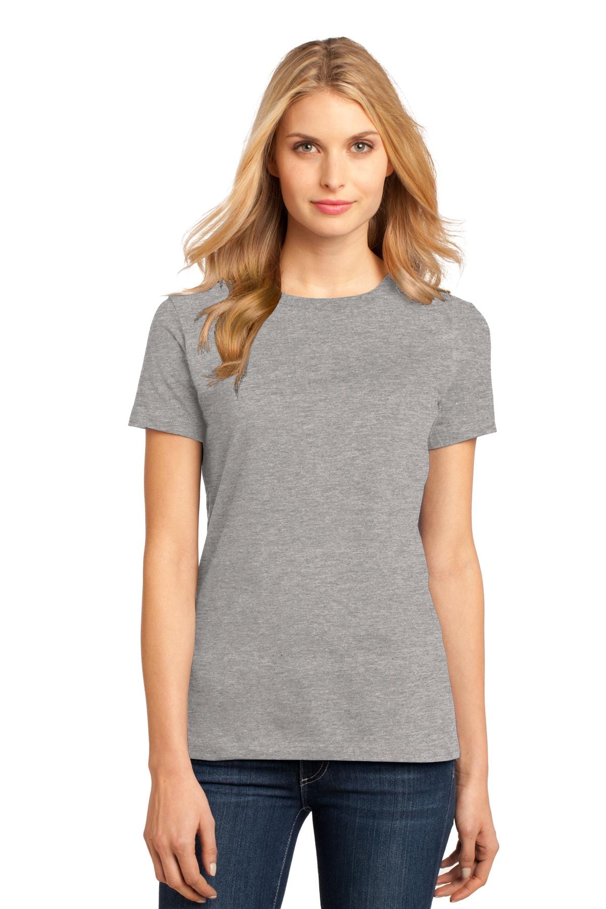 District T-Shirts XS / Heathered Steel District ®  Women's Perfect Weight ® Tee. DM104L, Basic Colors