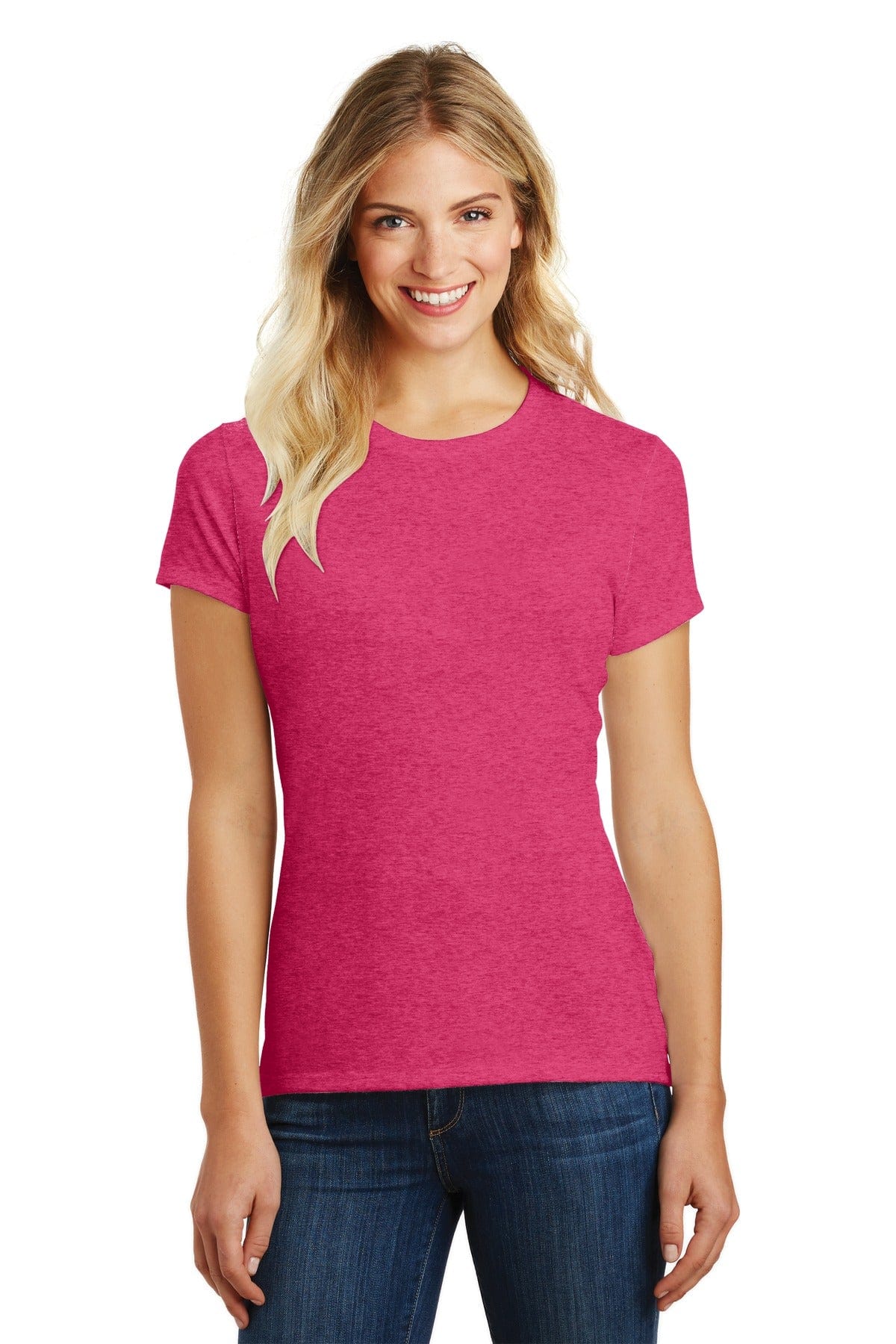 District T-Shirts XS / Heathered Watermelon District DM108L: Women's Perfect Blend Tee