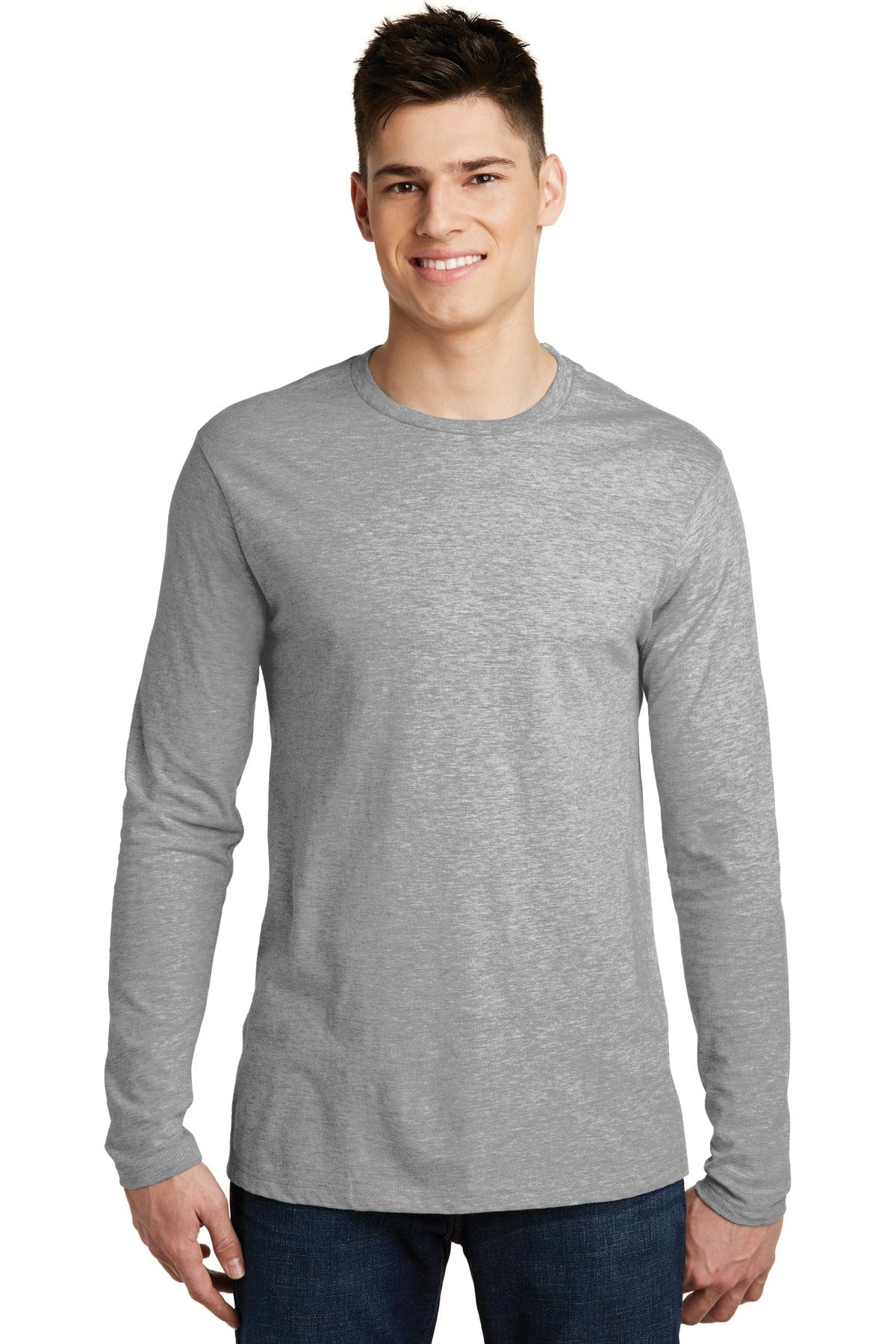 District T-Shirts XS / Light Heather Grey District DT6200: Very Important Tee, Long Sleeve