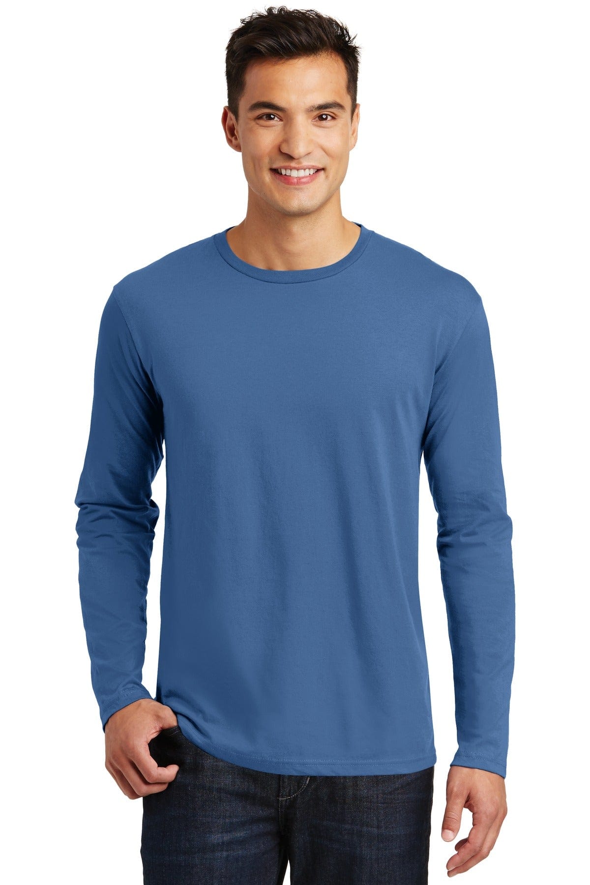 District T-Shirts XS / Maritime Blue District DT105: Perfect Weight Long Sleeve Tee