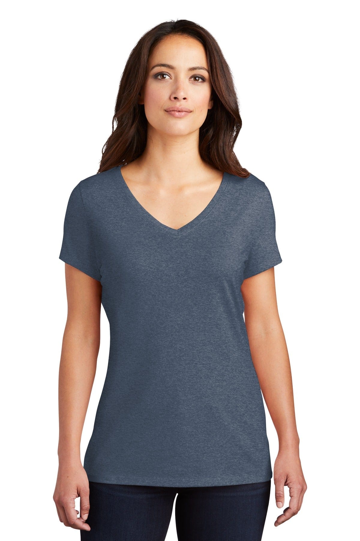 District T-Shirts XS / Navy Frost District DM1350L: Women's Perfect Tri V-Neck Tee