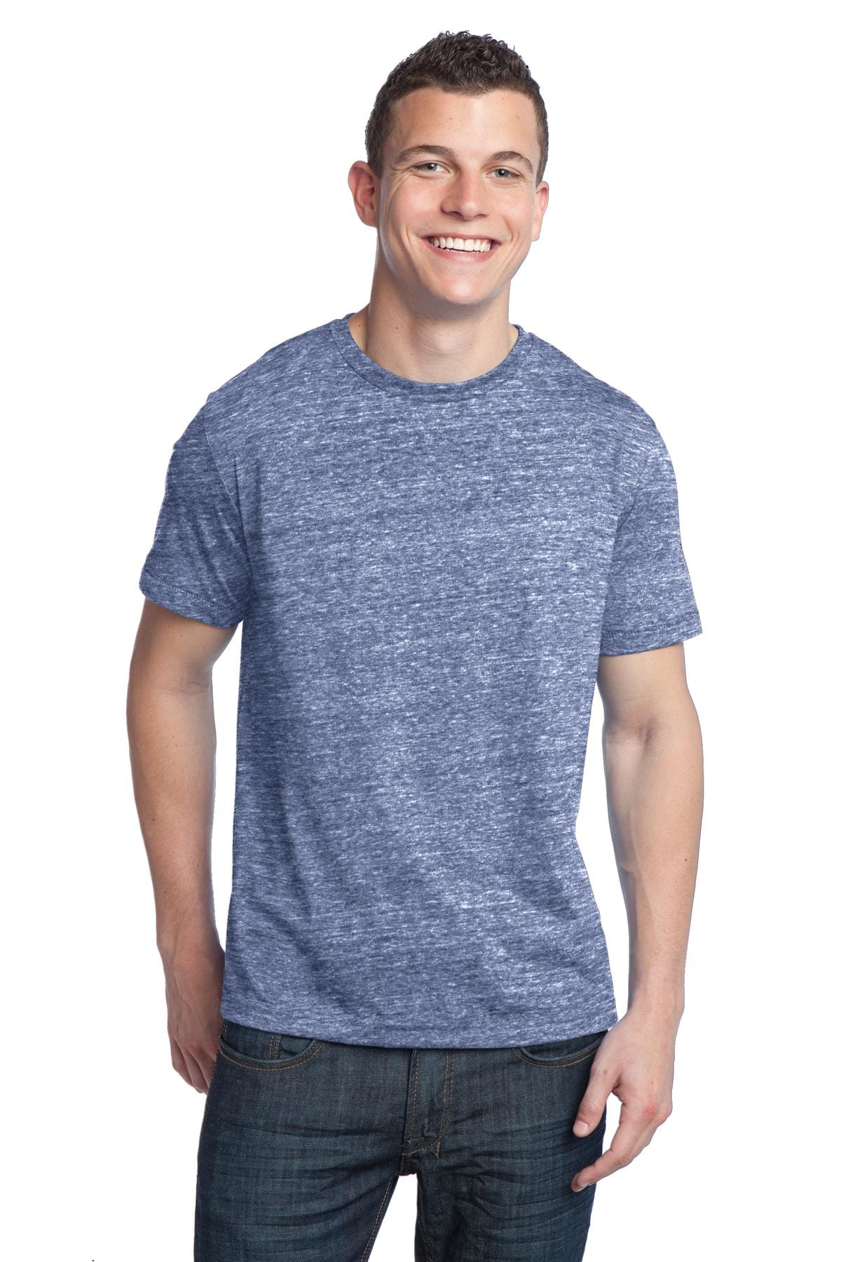 District T-Shirts XS / Navy Heather DISCONTINUED  District ®  - Young Mens Tri-Blend Crewneck Tee. DT142