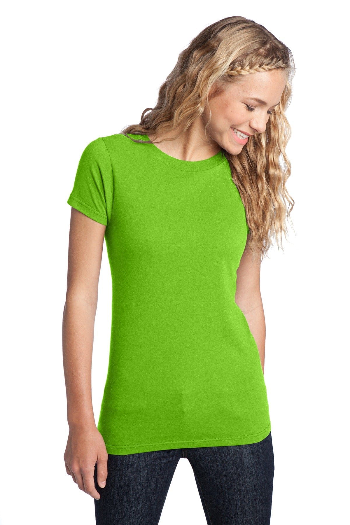 District T-Shirts XS / Neon Green District ®  Women's Fitted The Concert Tee ®  DT5001, Basic Colors