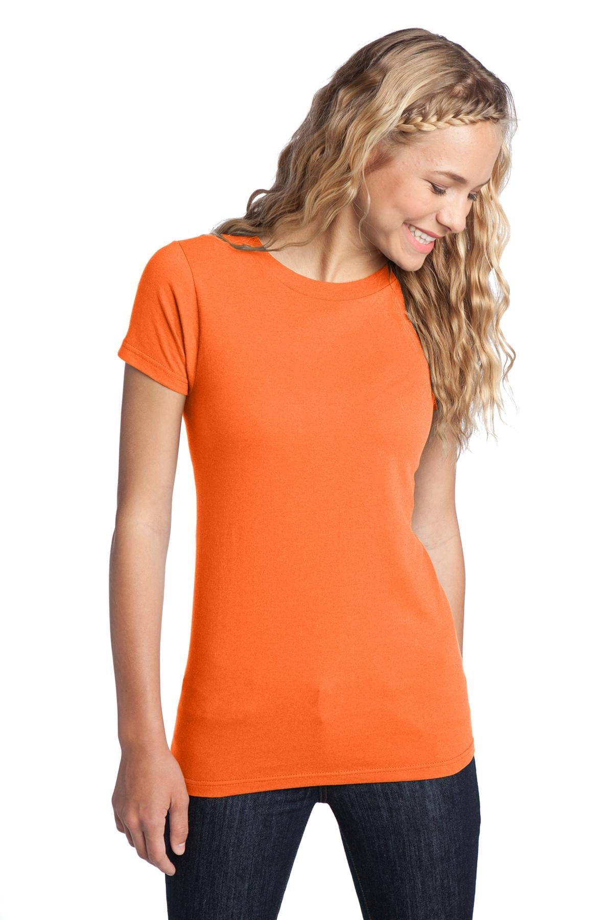 District T-Shirts XS / Neon Orange District ®  Women's Fitted The Concert Tee ®  DT5001, Basic Colors