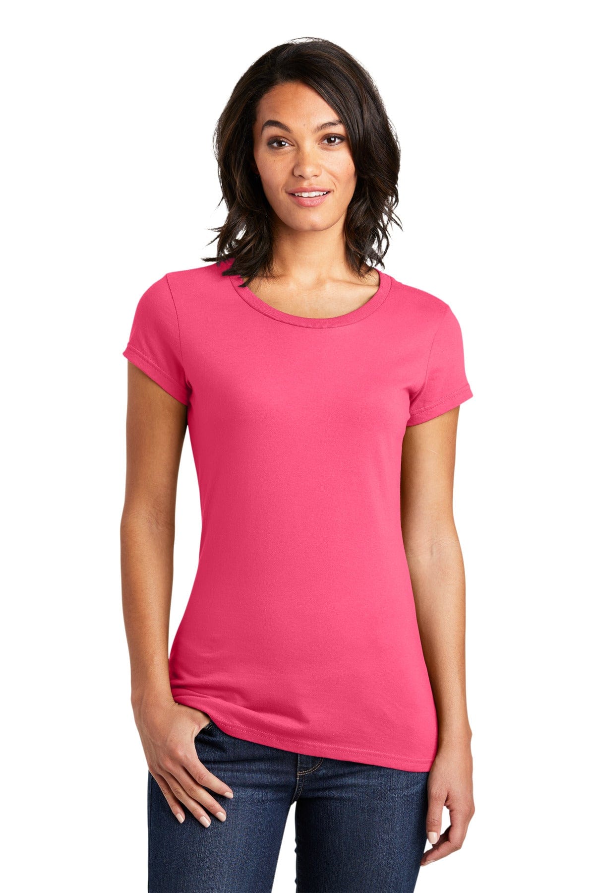 District T-Shirts XS / Neon Pink District ®  Women's Fitted Very Important Tee ® . DT6001, Extended Colors 3