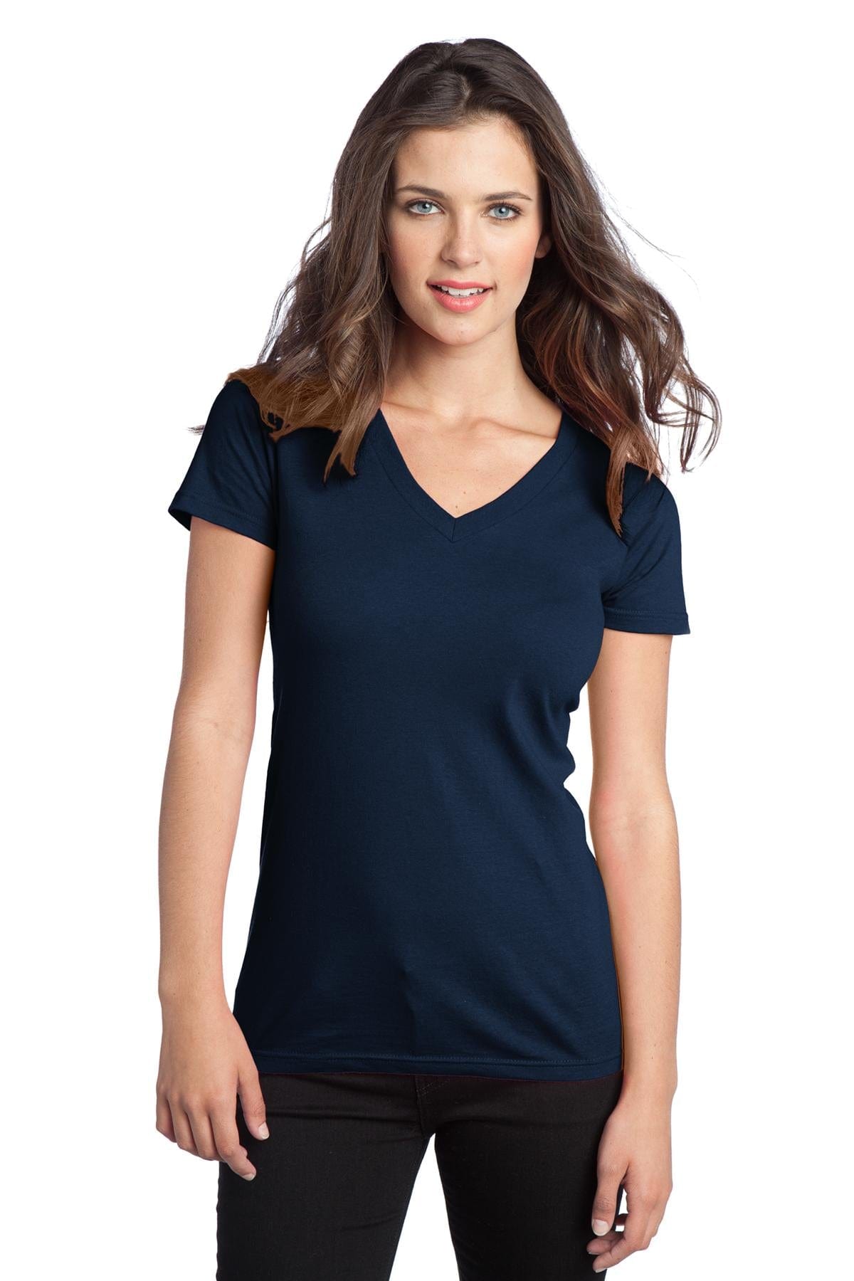 District T-Shirts XS / New Navy DISCONTINUED  District ®  - Juniors The Concert Tee ®  V-Neck. DT5501