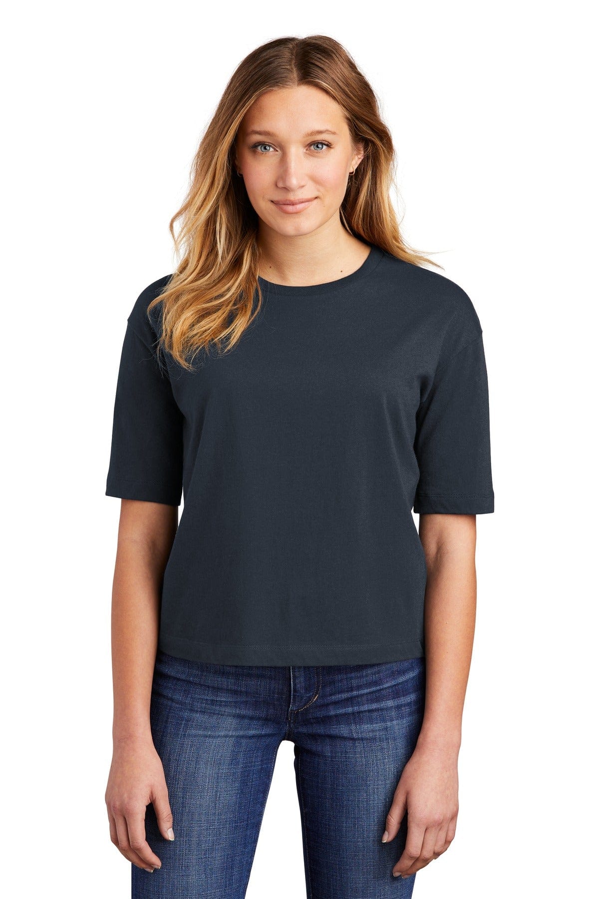District T-Shirts XS / New Navy District DT6402: Women's V.I.T. Boxy Tee