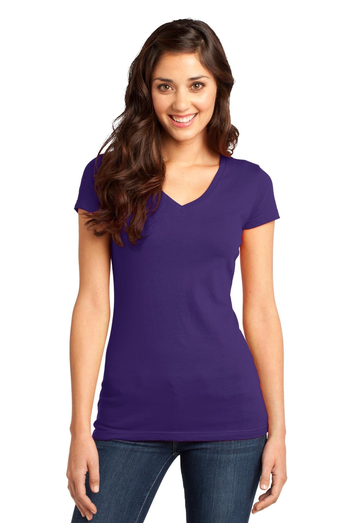 District T-Shirts XS / Purple DISCONTINUED  District ®  - Juniors Very Important Tee ®  V-Neck. DT6501