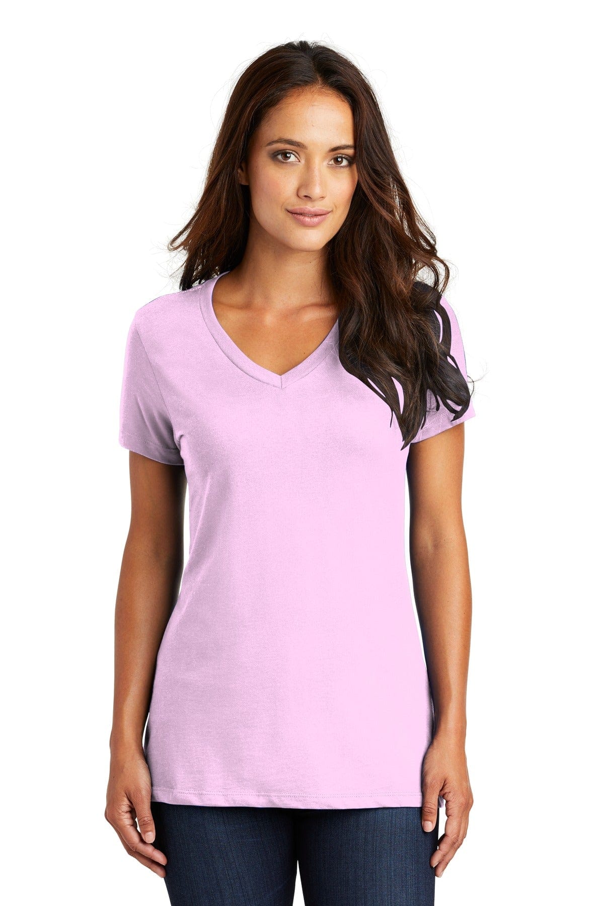 District T-Shirts XS / Soft Purple District DM1170L: Women's Perfect Weight  V-Neck Tee