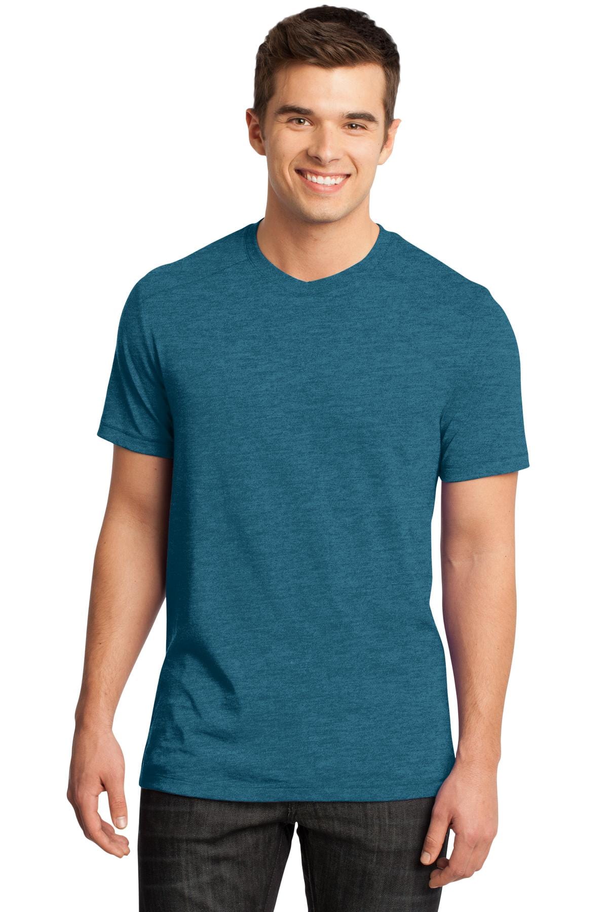 District T-Shirts XS / Turquoise Gravel DISCONTINUED   ®  - Young Mens Gravel 50/50 Notch Crew Tee. DT1400