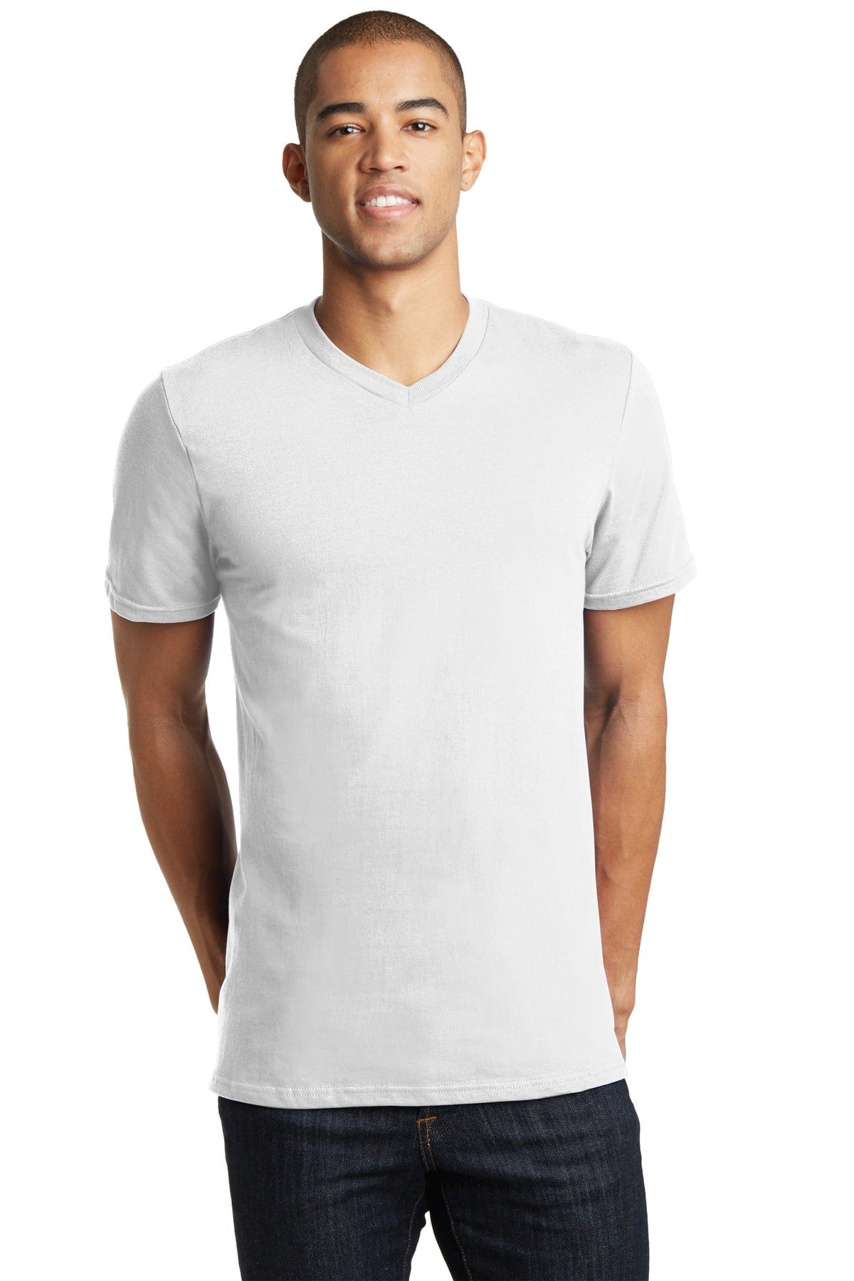 District T-Shirts XS / White DISCONTINUED  District ®  - Young Mens The Concert Tee ®  V-Neck DT5500