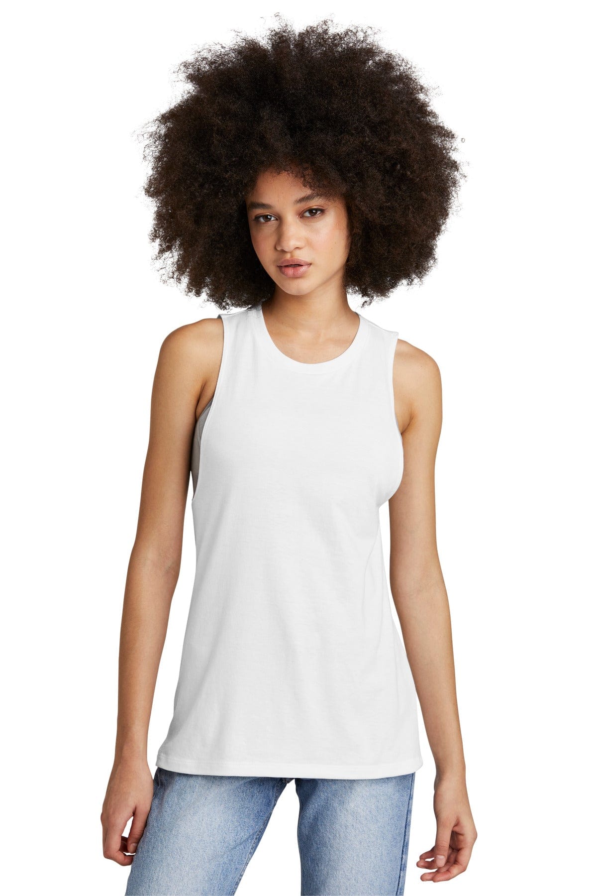 District T-Shirts 3XL / White District DT153: Women's Perfect Tri Muscle Tank