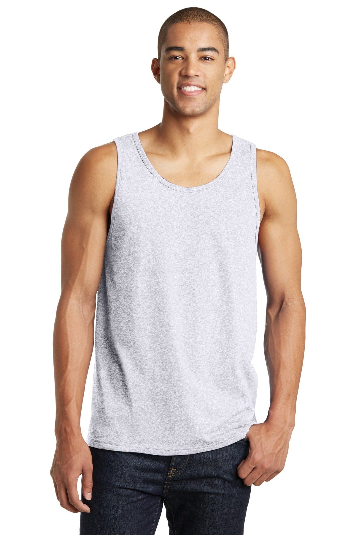 District Tank Tops XL / White Heather District DT5300: The Concert Tank