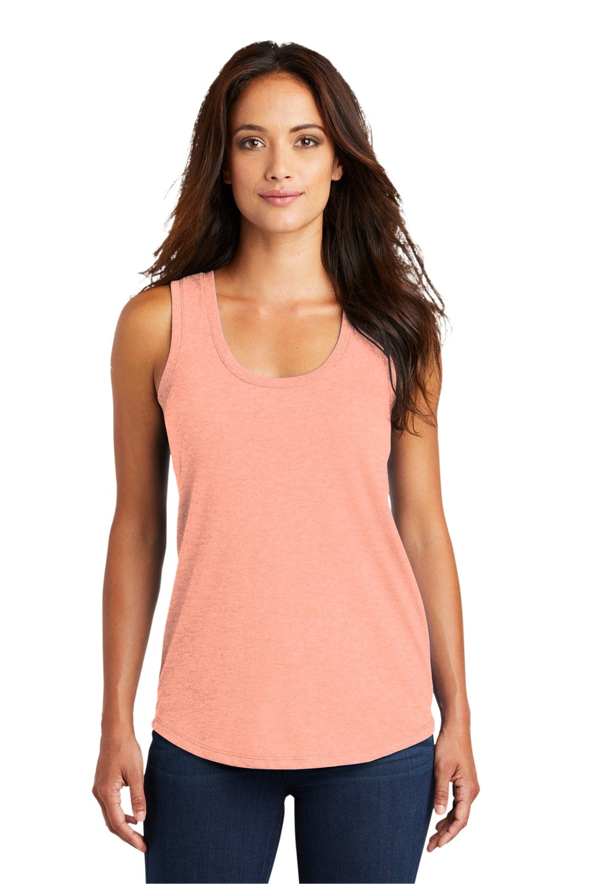 District Tank Tops XS / Heathered Dusty Peach District DM138L: Women's Perfect Tri Racerback Tank