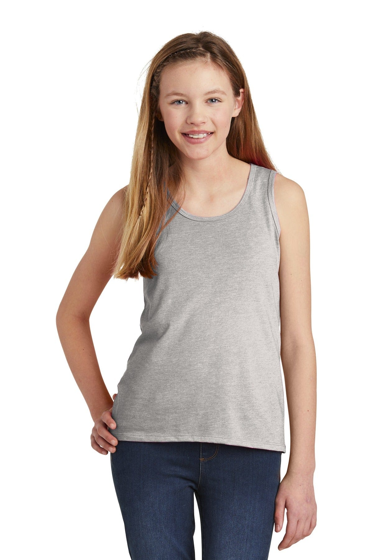 District Tank Tops XS / Light Heather Grey District DT6303YG: Girls V.I.T. Tank