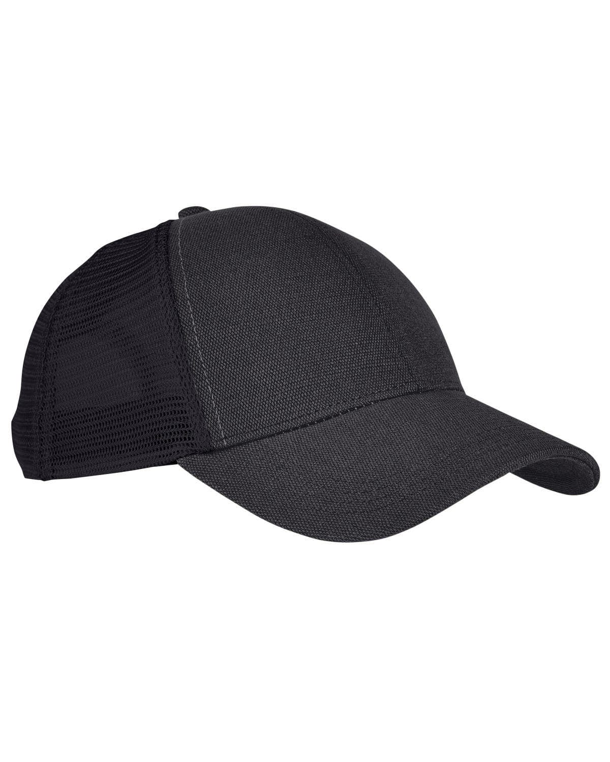 econscious Headwear OS / Black/ Black econscious EC7093: Trucker Polyester Mesh Cap