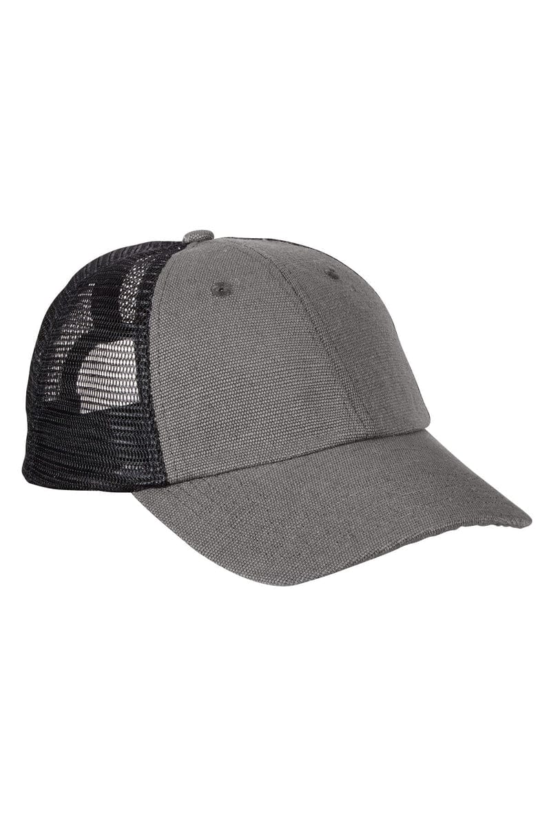 econscious Headwear OS / Charcoal/ Black econscious EC7095: 6.8 oz. Hemp Washed Soft Mesh Trucker