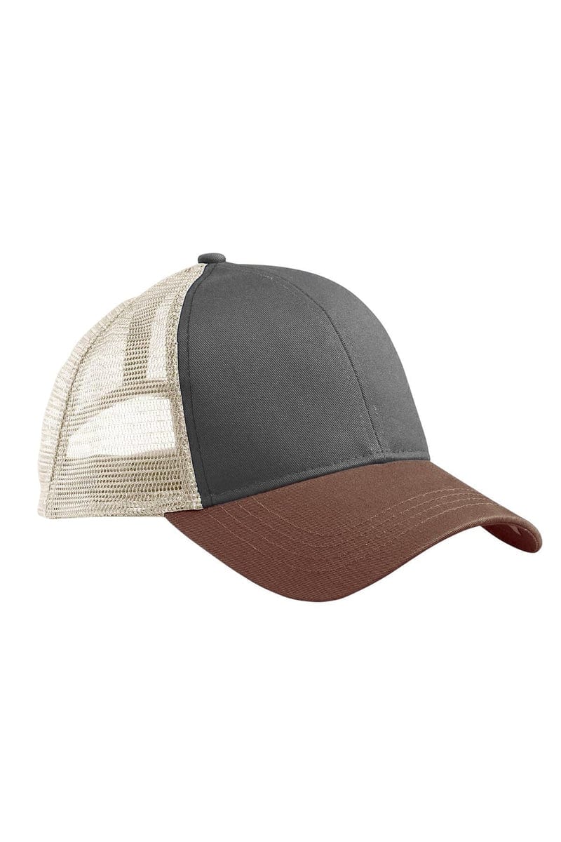 econscious Headwear OS / Chrcl/ L Br/ Oys econscious EC7070: Eco Trucker Organic/Recycled Hat