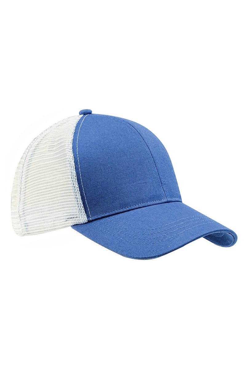 econscious Headwear OS / Daylght Blu/ Wht econscious EC7070: Eco Trucker Organic/Recycled Hat