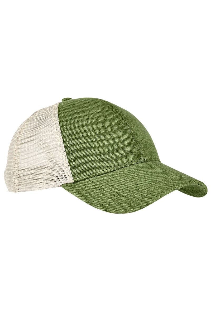 econscious Headwear OS / Olive/ Oyster econscious EC7093: Trucker Polyester Mesh Cap